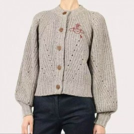 비비안웨스트우드 레드 로고 스웨터 카디건