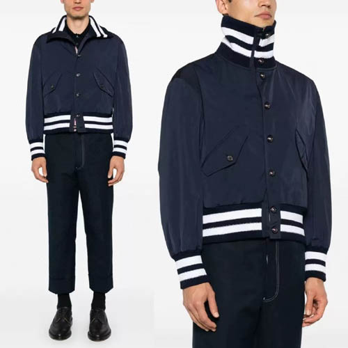 톰브라운 테크 플라이트 블루 재킷 0115