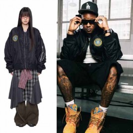 발렌시아가 자수로고 패치 봄버 재킷 2종