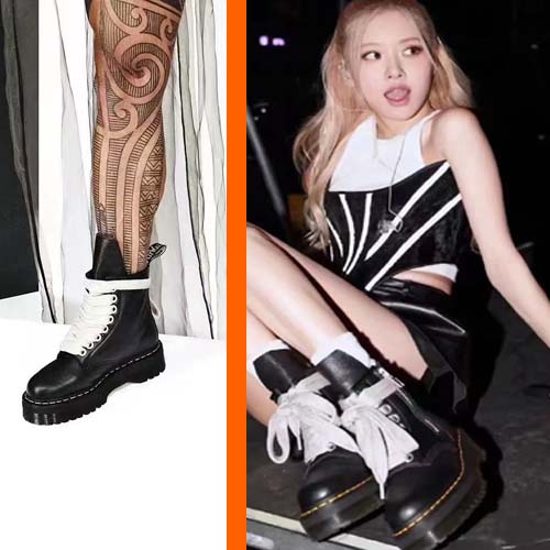 릭오웬스 x 닥터마틴 1460 RO 쿼드 레더 부츠 0126