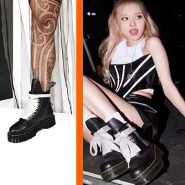 릭오웬스 x 닥터마틴 1460 RO 쿼드 레더 부츠 0126