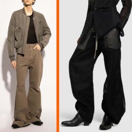 릭오웬스 블랙 Heeled 실버 레더 부츠 0126