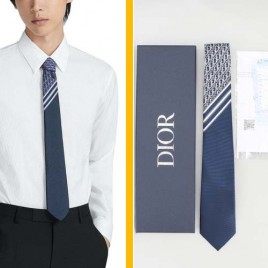 23ss 디올 오블리크 사선 실크 넥타이 2종