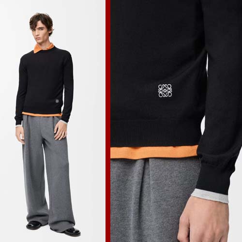 로에베 울 아나그램 Embroidery 니트 0206