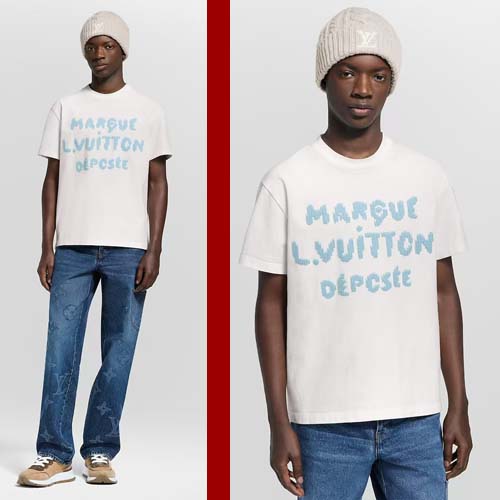 26ss 루이비통 엠브로이더드 시그니처 반팔 티셔츠 0206