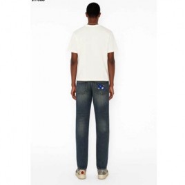 버버리 백로고 자수 패치 팬츠