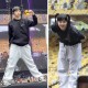 크롬하츠 버티컬 로고 화이트 후디 & 팬츠 세트 0215