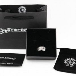 크롬하츠 로고 커플 퍽유스피너 실버링