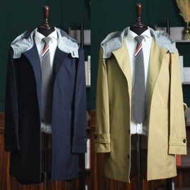 톰브라운 후디 삼선줄 코트 2종