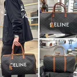 셀린느 로고 트리옹프 캔버스탠 50 여행가방