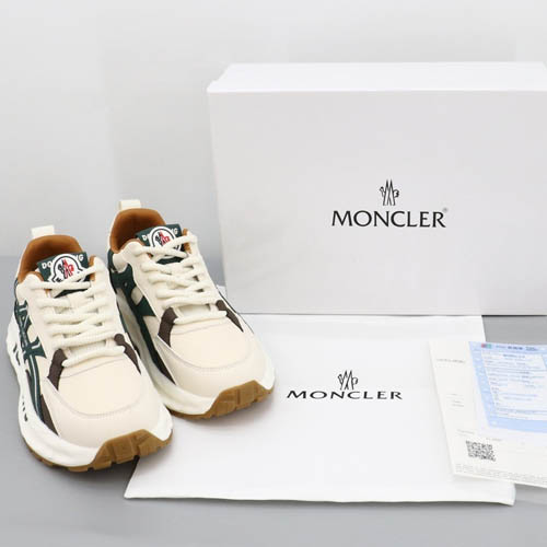 몽클레르 라인지로 레더 스니커즈