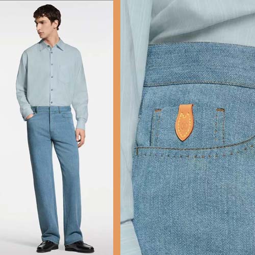 26ss 루이비통 Masion Exclusive 실크 블렌드 데님 팬츠 0305