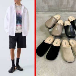 발렌시아가 x 숄 스퀘어토 레더 샌들 4종